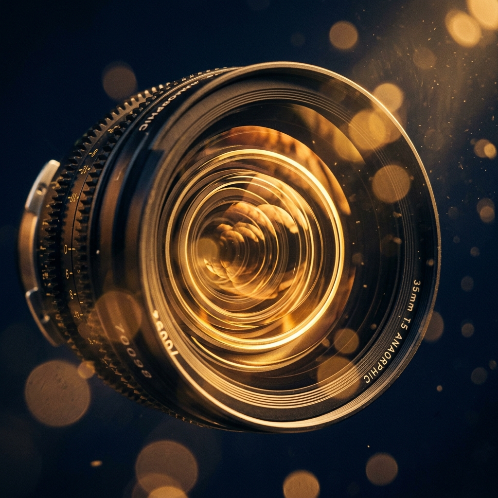 Cinematic camera lens macro detail representing precision methodology