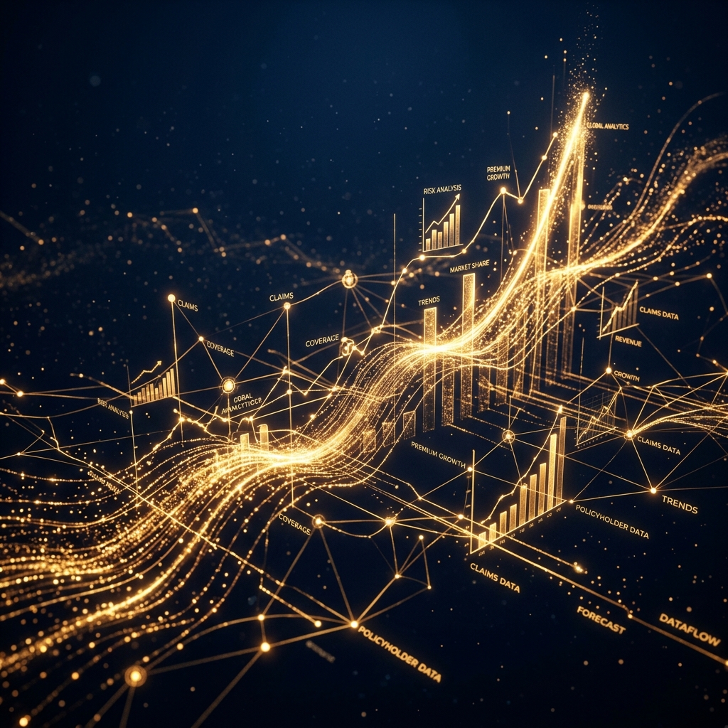 Abstract data flow representing growth